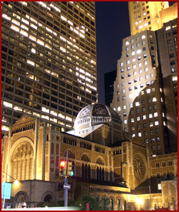 church_night-300px high - vertical shot of church at...